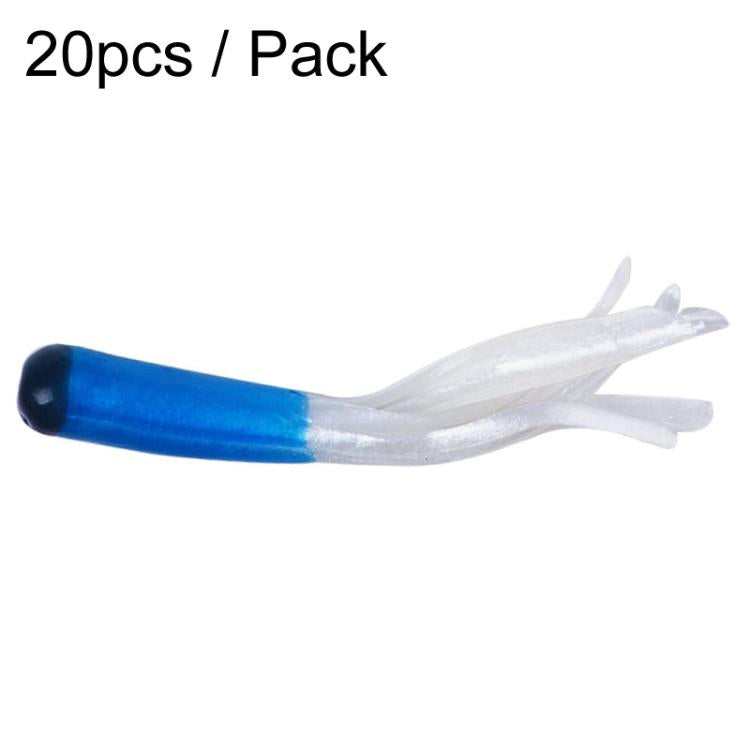 4.8cm 20pcs / Pack HENGJIA SO192 Vegetable-Head Tube Lure Fishing Simulation Soft Fake Bait