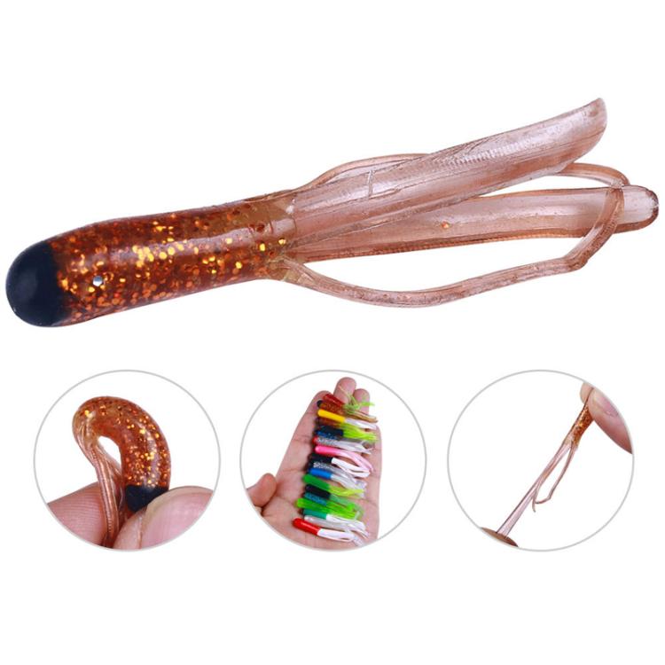 4.8cm 20pcs / Pack HENGJIA SO192 Vegetable-Head Tube Lure Fishing Simulation Soft Fake Bait