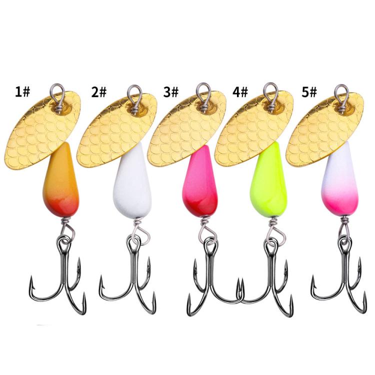 HENGJIA Single Hook Sequins Road Runner Bait Fishing False Lures