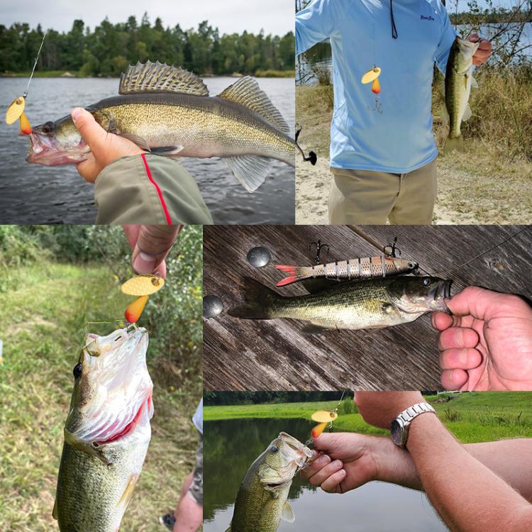 HENGJIA Single Hook Sequins Road Runner Bait Fishing False Lures