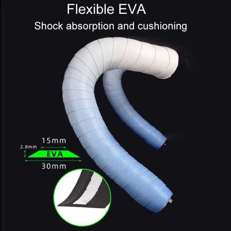 FMFXTRA F258 1pair Road Bike Handlebar Strap Anti-Slip Breathable Gradient Handlebar Tape