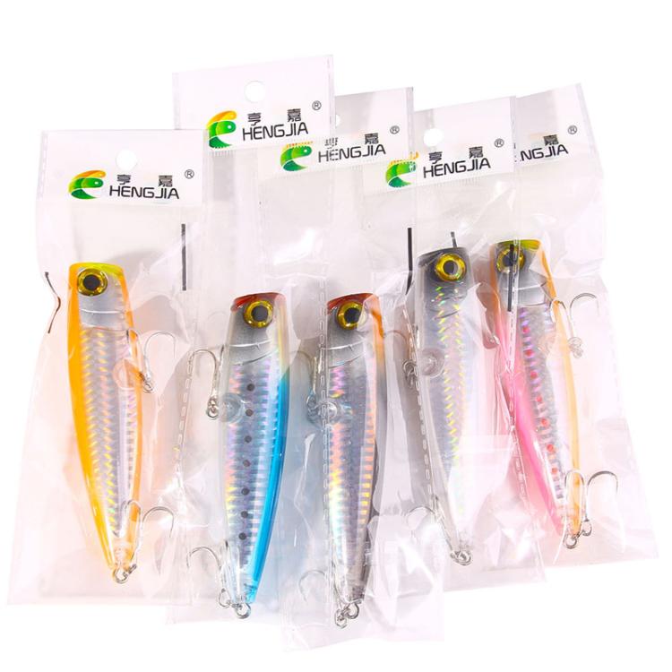 HENGJIA PO105 Surface Tethered Wave Steak 11CM 23G Bionic Lure Fake Bait