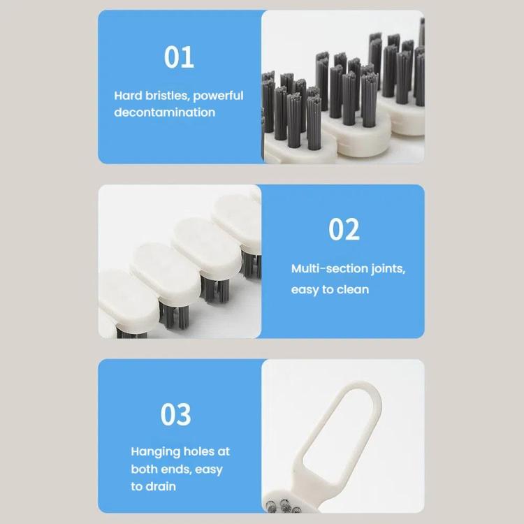 2pcs Bendable Multifunctional Crevice Brush Bathroom Faucet Brush Kitchen Cleaning Brush