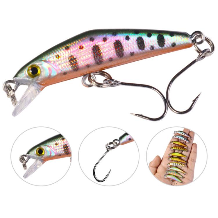 HENGJIA MI171 4.3cm-1.6g Sinking Road Runner Warbler Bait Outdoor Fishing Single Hook False Lure