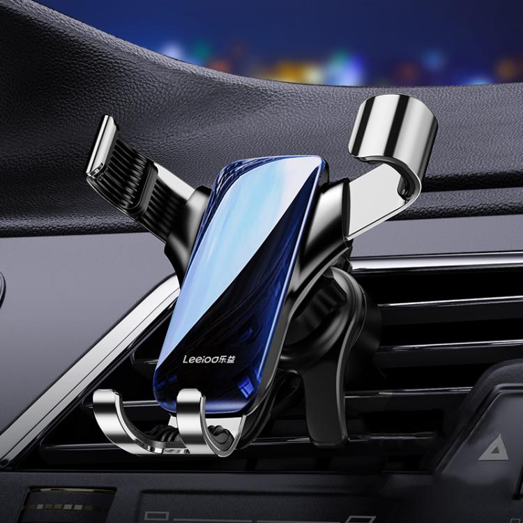 Leeioo Gravity Linkage Air Outlet Clip-on Car Mobile Phone Holder