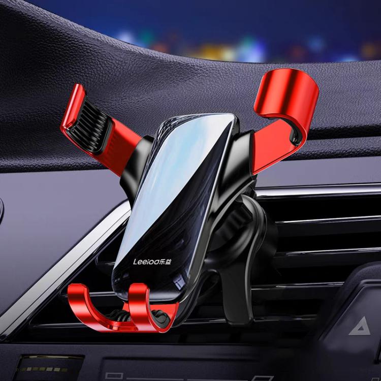 Leeioo Gravity Linkage Air Outlet Clip-on Car Mobile Phone Holder
