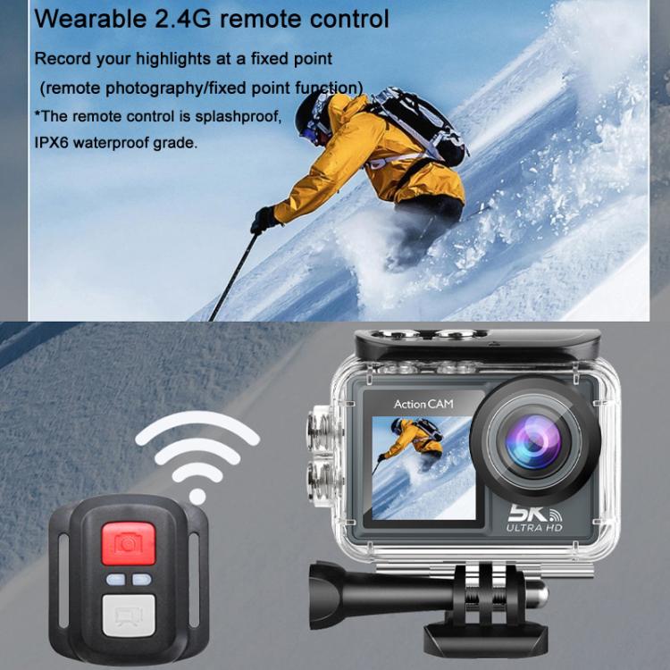 5K Action Camera Anti-Shake Outdoor HD Shooting Cycling Recorder Under Dive Camera