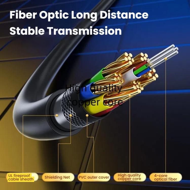 DTECH DT-HF8005 8K 60Hz HDMI 2.1 Fiber Optic Cable Dolby Atmos, EARC For PS5, Xbox, Home Theater, Gaming Monitor
