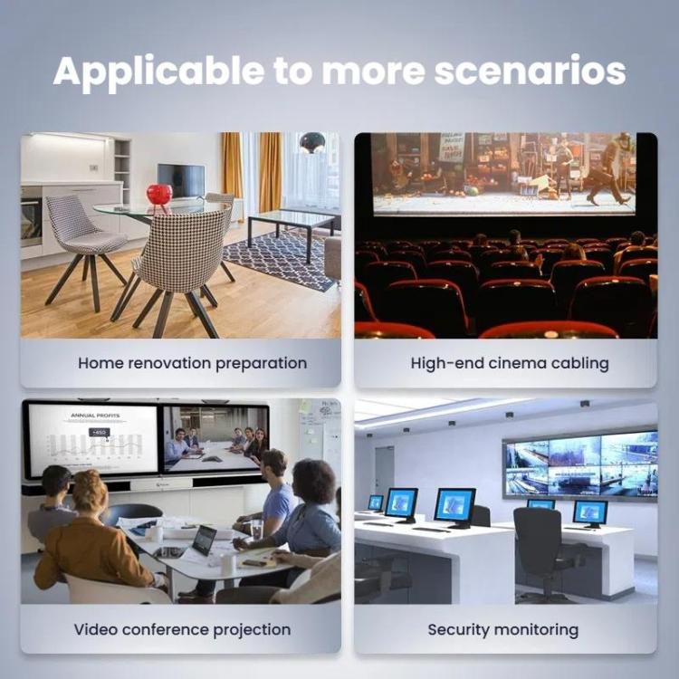 DTECH DT-HF8005 8K 60Hz HDMI 2.1 Fiber Optic Cable Dolby Atmos, EARC For PS5, Xbox, Home Theater, Gaming Monitor