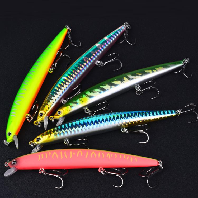 PROBEROS DW622 12.5cm-16g Submerged Minnow Lure All-Purpose Sea Fishing Plastic Bionic Hard Bait