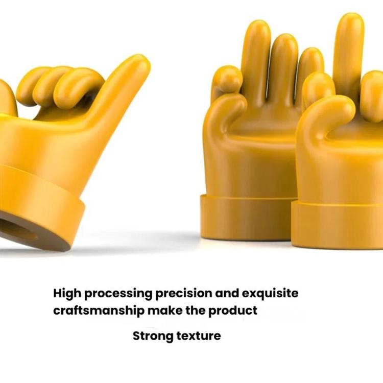 4pcs /Set Car Gesture Valve Tire Decorative Rubber Cap