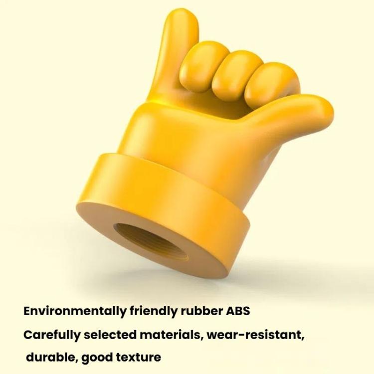 4pcs /Set Car Gesture Valve Tire Decorative Rubber Cap