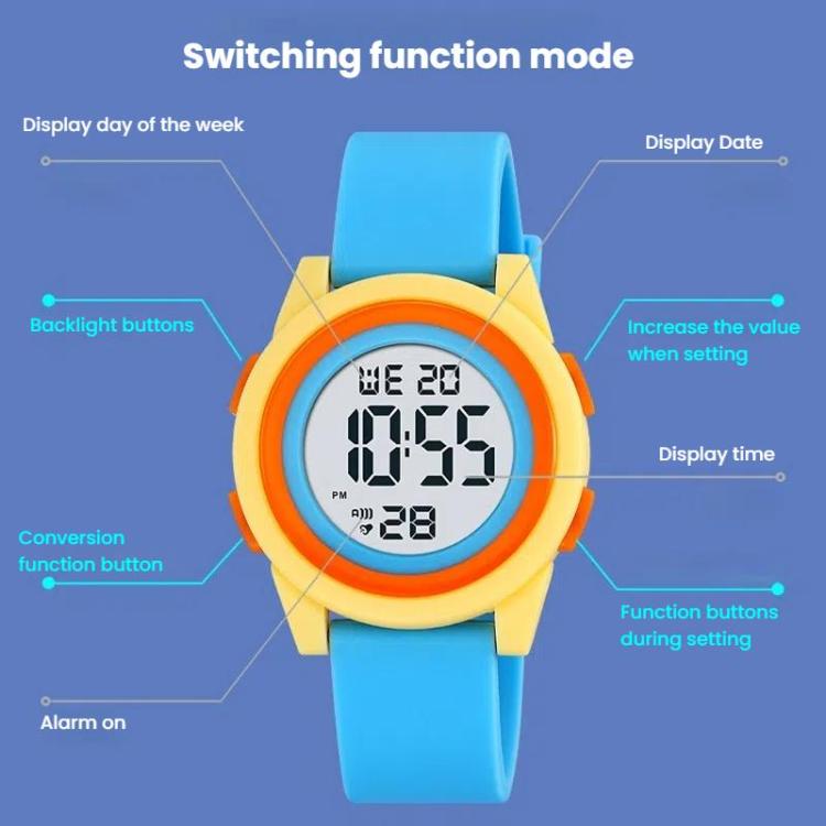 SKMEI 2429 Youth Electronic Watch Simple Outdoor Sports Watch