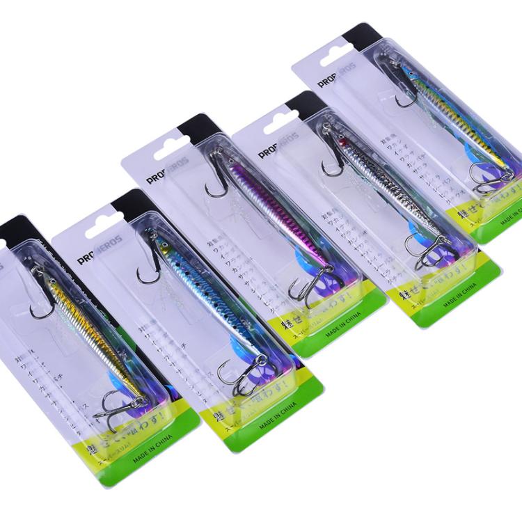 PROBEROS LF151 Long-Distance Casting Sinking Lure 3D Fast-Draw Sea Fishing Mackerel Hook