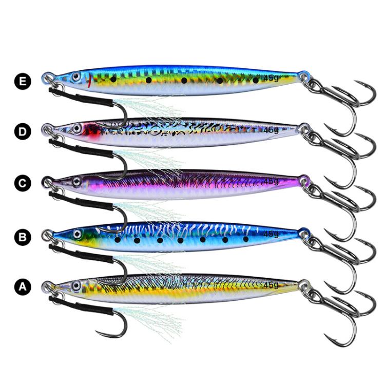 PROBEROS LF151 Long-Distance Casting Sinking Lure 3D Fast-Draw Sea Fishing Mackerel Hook