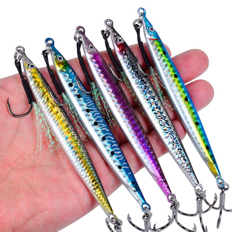 PROBEROS LF151 Long-Distance Casting Sinking Lure 3D Fast-Draw Sea Fishing Mackerel Hook