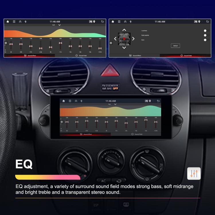 For Volkswagen Beetle 2002-2010 6.86 inch 2+64G Horizontal Screen Android Car Player