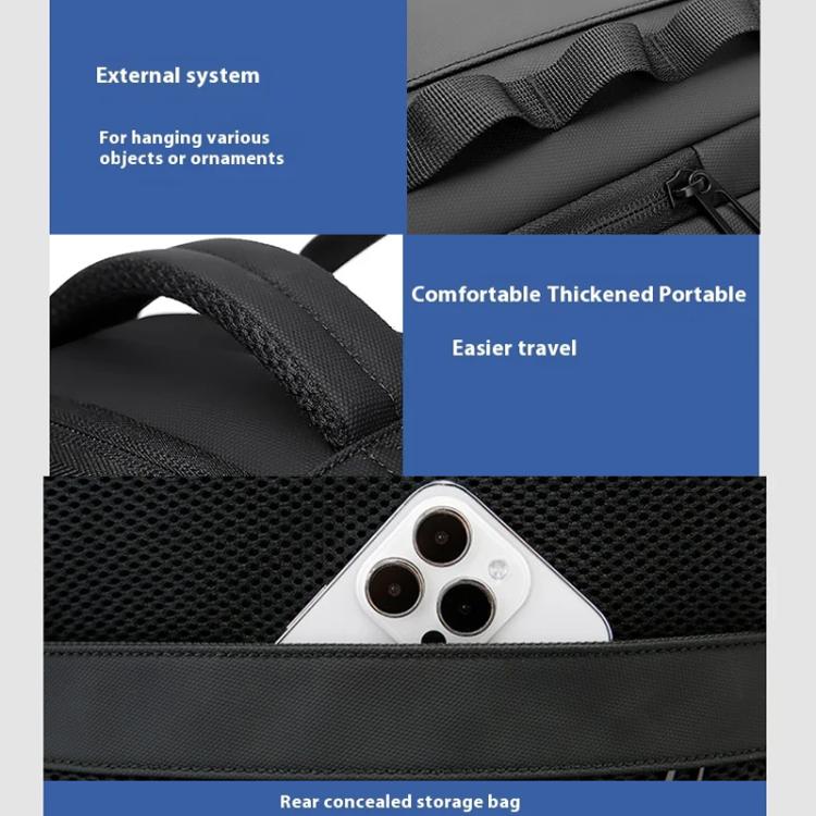 BANGE BG-3055 Men Large Capacity Shoulder Bag Expanded Capacity Business Travel Backpack