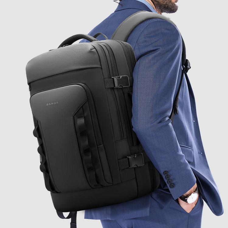 BANGE BG-3055 Men Large Capacity Shoulder Bag Expanded Capacity Business Travel Backpack