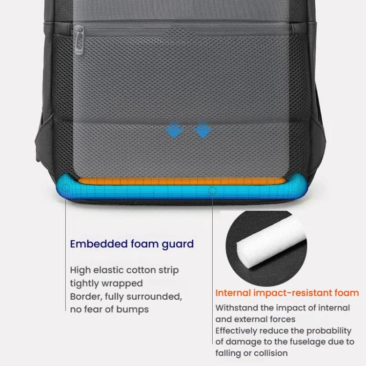 BANGE BG-3057 Large Capacity Men Business Work Lightweight Computer Backpack