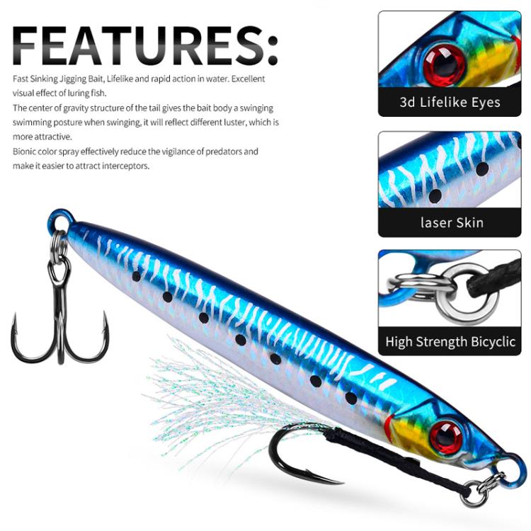 PROBEROS LF153 3D Fast Twitch Sea Fishing Road Runner Lure Long Casting Quick Sinking False Bait