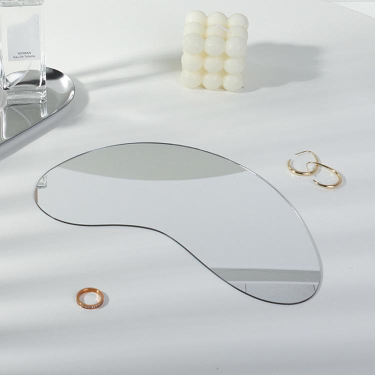 Acrylic Mirror Reflective Tray Display Jewelry Photo Props Photography Background Decoration