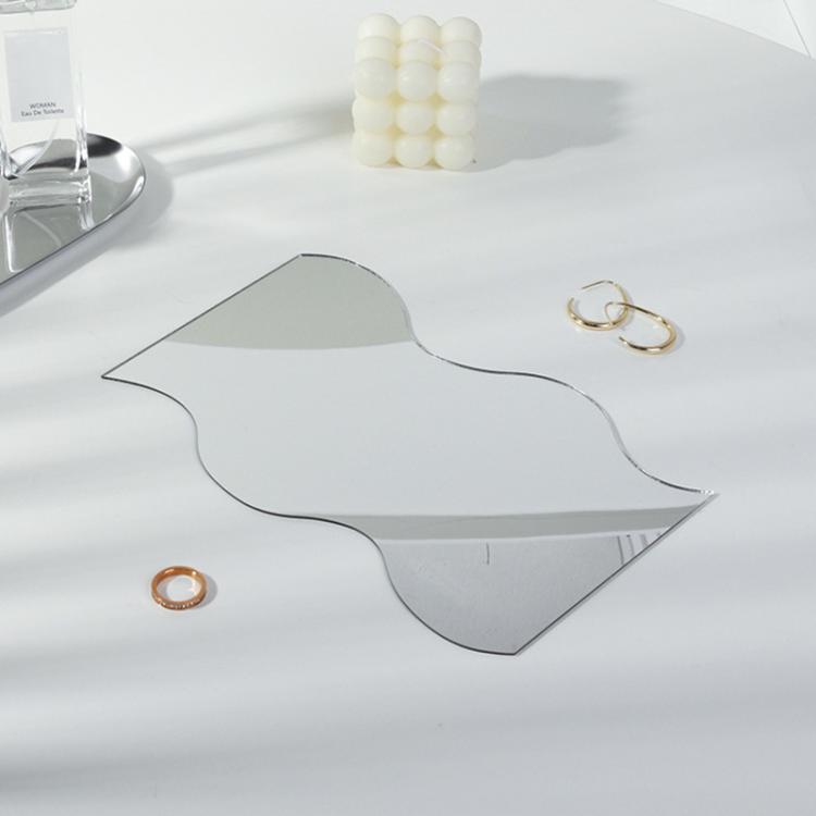 Acrylic Mirror Reflective Tray Display Jewelry Photo Props Photography Background Decoration