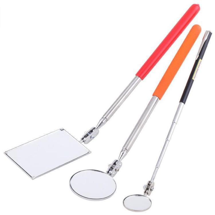 Stainless Steel Universal Rotating Telescopic Folding Viewfinder, Round 30mm, Orange 50mm, Square 85x52mm, Square with Light 65x40mm
