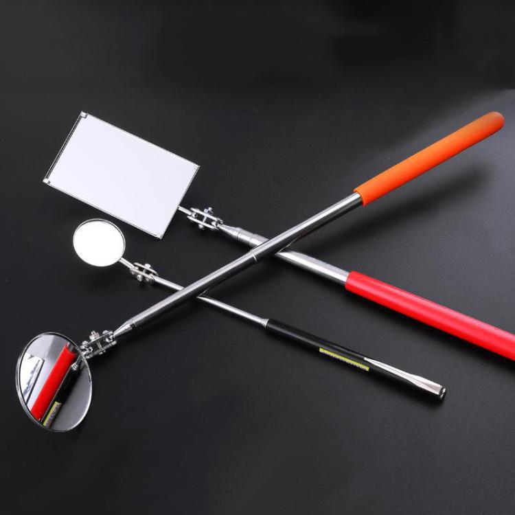 Stainless Steel Universal Rotating Telescopic Folding Viewfinder, Round 30mm, Orange 50mm, Square 85x52mm, Square with Light 65x40mm