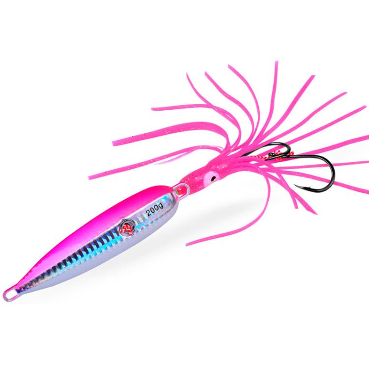 PROBEROS LF159 Luminous Bearded Squid Hook Slow Cranking Road Runner Iron Plate Bionic False Bait