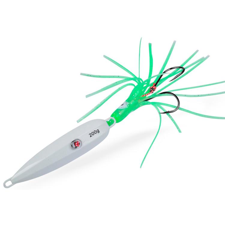 PROBEROS LF159 Luminous Bearded Squid Hook Slow Cranking Road Runner Iron Plate Bionic False Bait