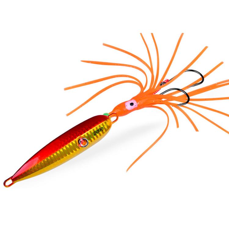 PROBEROS LF159 Luminous Bearded Squid Hook Slow Cranking Road Runner Iron Plate Bionic False Bait