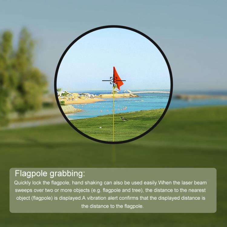 PGM JQ018 Mini Magnetic Slope Compensated Golf Pocket Rangefinder 1200 Yards