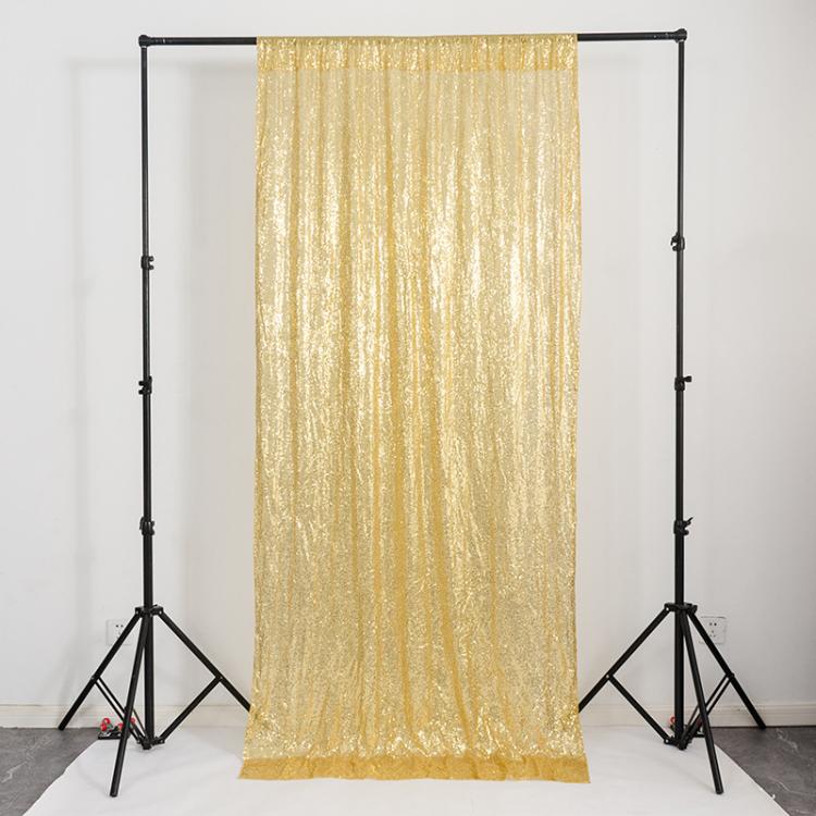 Hotel Wedding Banquet Site Background Curtains Embroidered Cloth Sequin Curtains Festival Party Decoration, 60x240cm, 120cmx240cm, 120cmx300cm, 240cmx240cm, 300cmx300cm, 60x300cm