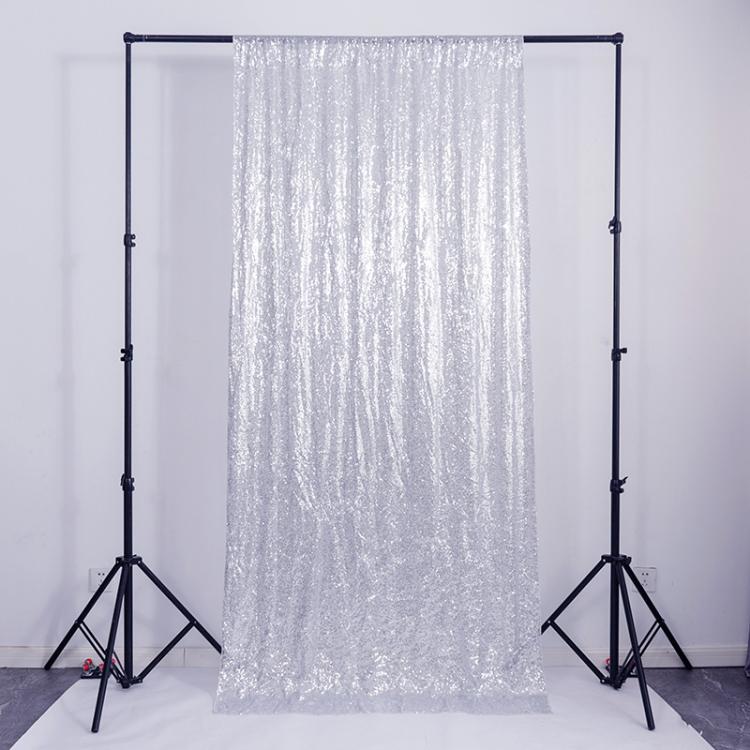 Hotel Wedding Banquet Site Background Curtains Embroidered Cloth Sequin Curtains Festival Party Decoration, 60x240cm, 120cmx240cm, 120cmx300cm, 240cmx240cm, 300cmx300cm, 60x300cm