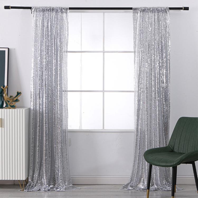 Hotel Wedding Banquet Site Background Curtains Embroidered Cloth Sequin Curtains Festival Party Decoration, 60x240cm, 120cmx240cm, 120cmx300cm, 240cmx240cm, 300cmx300cm, 60x300cm
