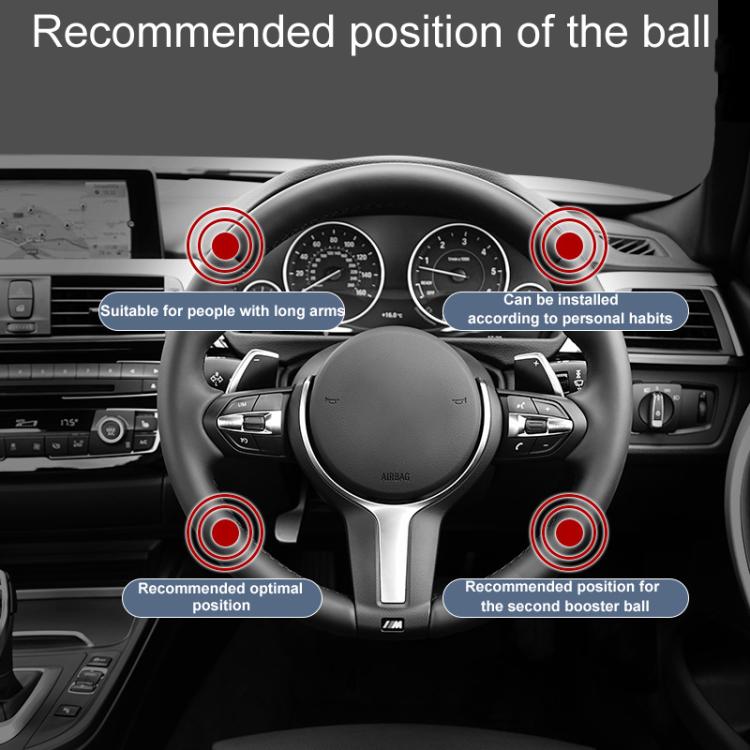 Car Steering Wheel Booster Non-Slip One-Handed Turning Assistant Ball