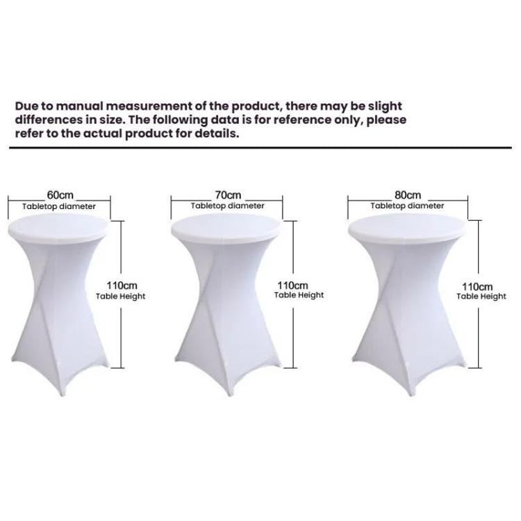 Cocktail Bar Table Cover For Hotel Wedding Decoration Stretch Polyester Banquet Round Table Cover