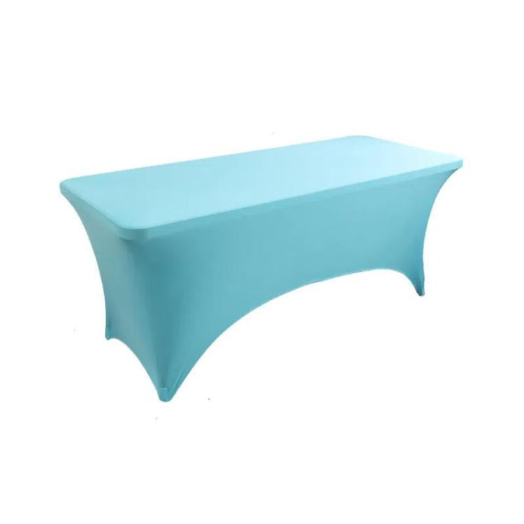 Rectangular Elastic Table Cover Hotel Restaurant Wedding Banquet Party Long Table Decoration Tablecloth