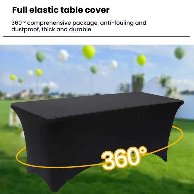 Rectangular Elastic Table Cover Hotel Restaurant Wedding Banquet Party Long Table Decoration Tablecloth
