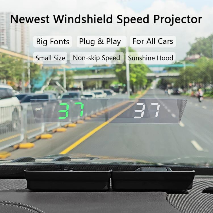 W1 Car HUD Head-up Display GPS Speedometer Speed Display