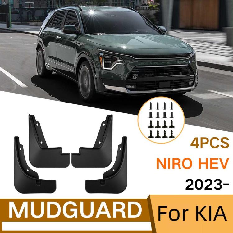 For 2023-2024 Kia Niro HEV Car Tire Soft Rubber Mudguard