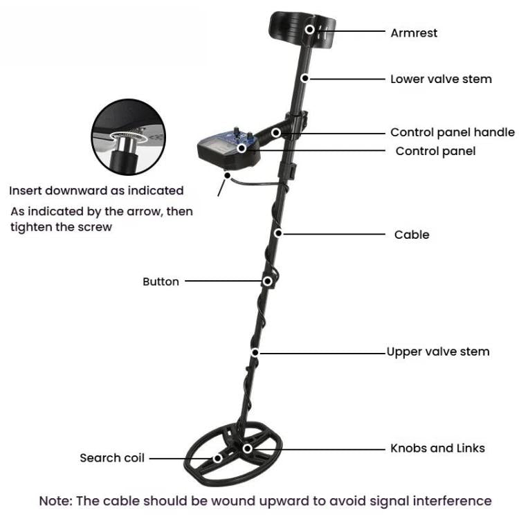 Goint MD-6010 Handheld Metal Detector High Sensitivity Underground Gold Detector Outdoor Treasure Hunter
