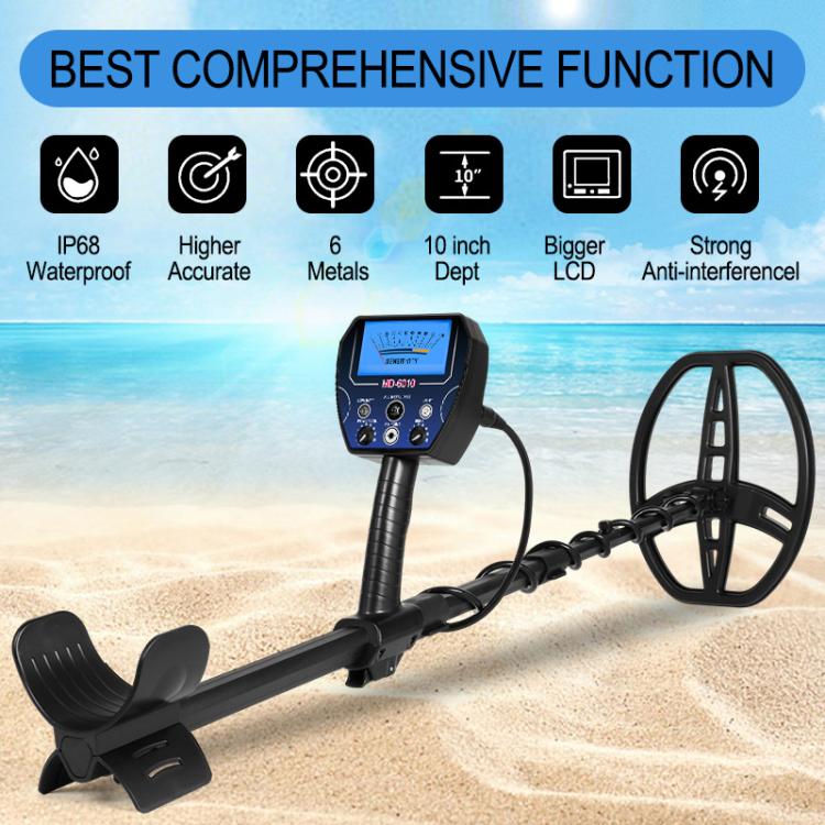 Goint MD-6010 Handheld Metal Detector High Sensitivity Underground Gold Detector Outdoor Treasure Hunter