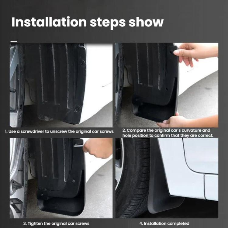 Car Tire Soft Rubber Mudguard For BMW