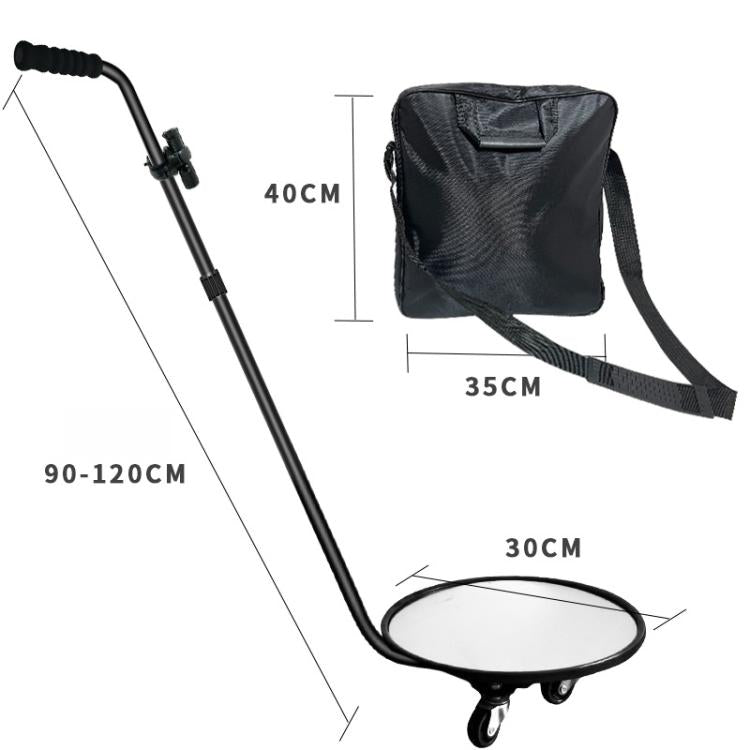 Retractable Pole Undercarriage Mirror Rotatable Undercarriage Inspection Reflector