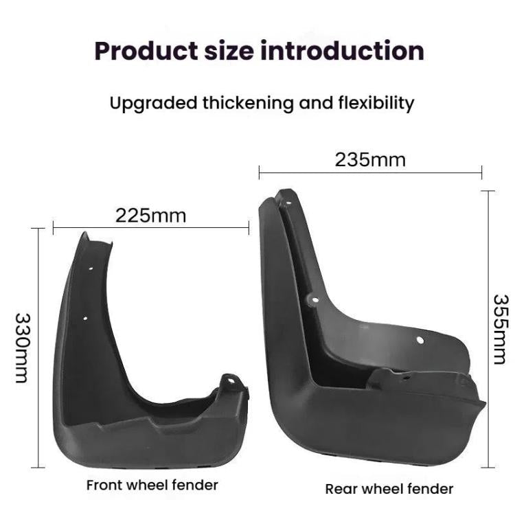 For 2013-2019 BMW 3 Series Car Tire Soft Rubber Mudguard