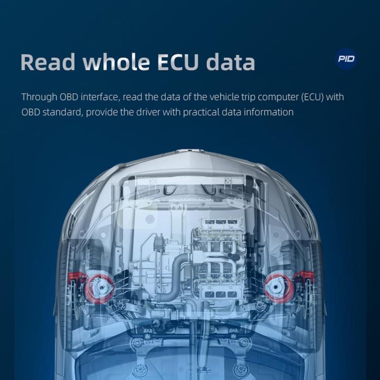 P25 Car HUD Head-up Display OBD+GPS LCD Multifunctional Instrument