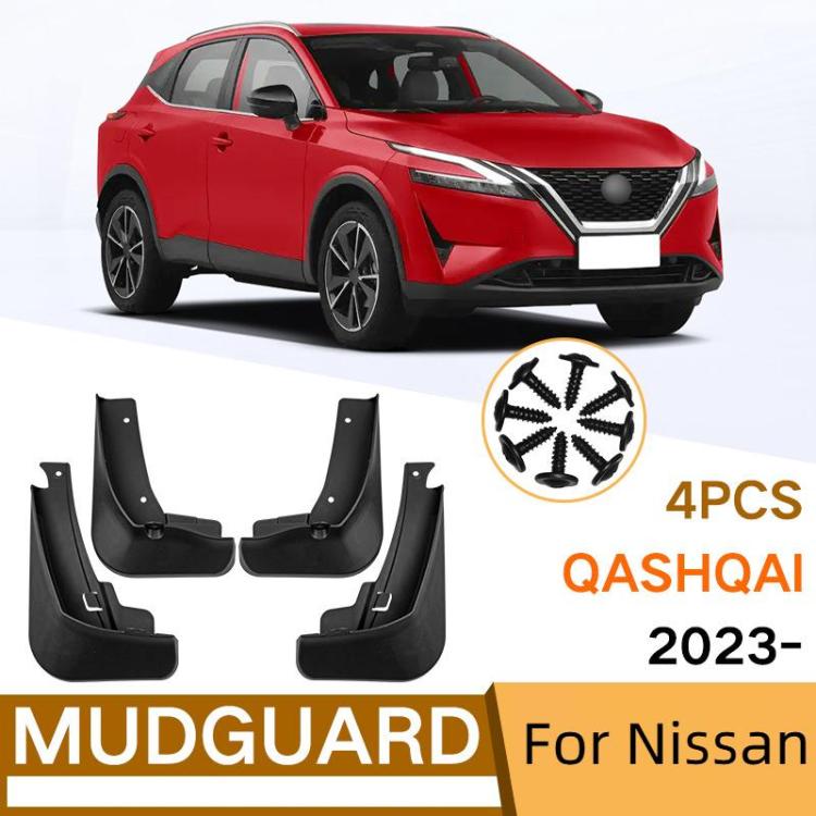For 2023 Nissan Qashqai Car Tire Soft Rubber Mudguard
