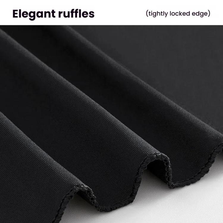 Polyester Elastic Tablecloth Cover Wedding Banquet Party Decoration Round Table Skirt Office Tablecloth